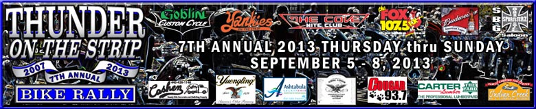 Thunder on the strip page header